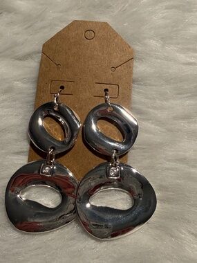 Chico's Sliver 2Tier Drop-Dangling Earrings